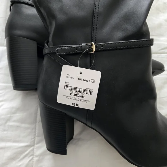 Elegant Black Women's Boots - Picture 9 of 9